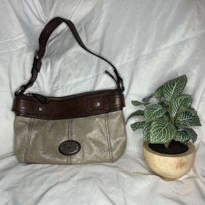 Fossil leather sparkle handbag With Matching Wallet